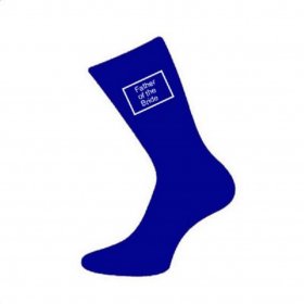 Wedding Socks Blue - Father of the Bride